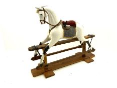 Victorian white finished rocking horse