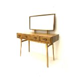 Ercol dressing table with raised back mirror