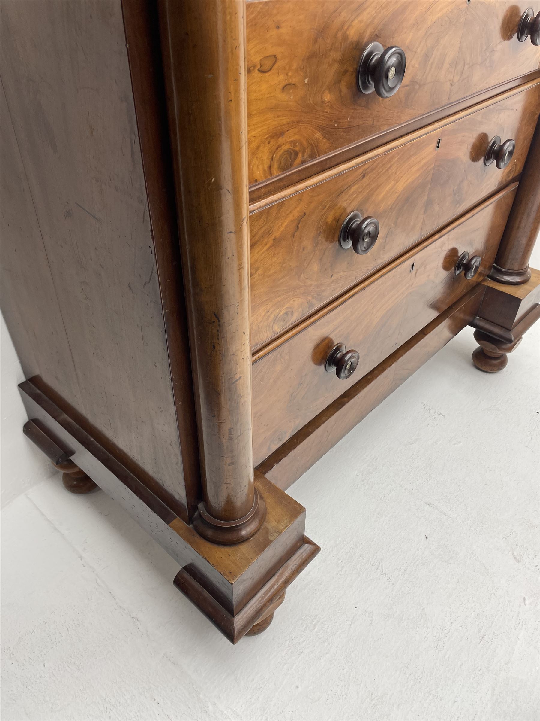 Victorian mahogany chest - Image 4 of 5