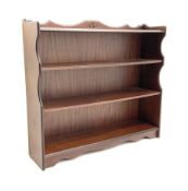 Rossmore Furniture - mahogany bookcase fitted with four shelves