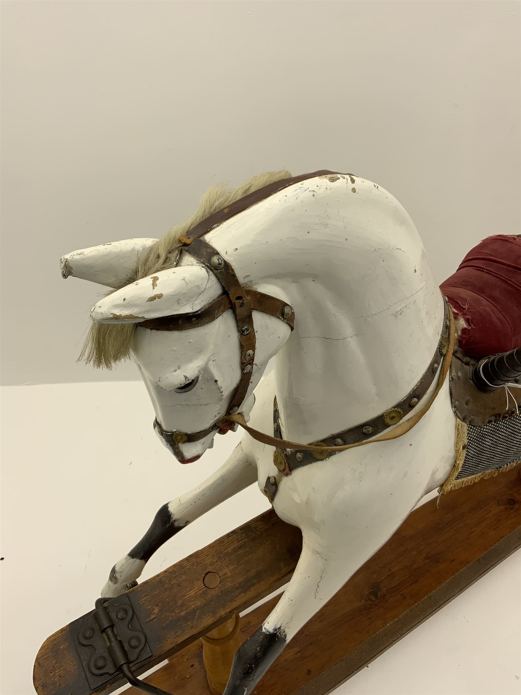 Victorian white finished rocking horse - Image 3 of 4