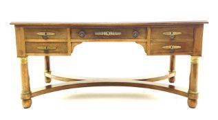 French Empire style walnut desk