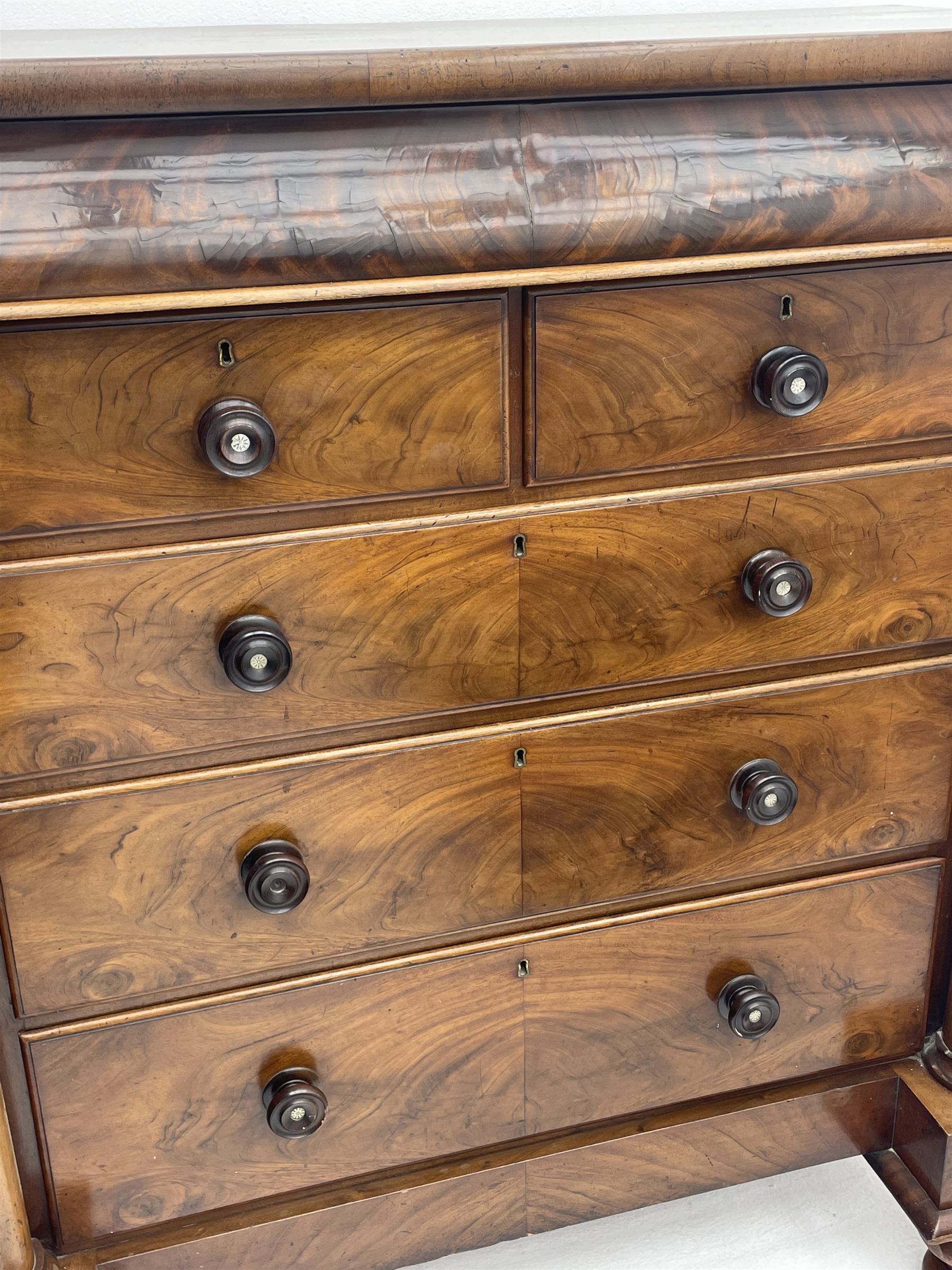 Victorian mahogany chest - Image 2 of 5