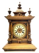 Late 19th century walnut cased 'Greenwich Clock' by W.E. Watts of Nottingham