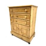 Solid pine chest