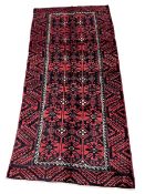 Turkman red and blue ground rug