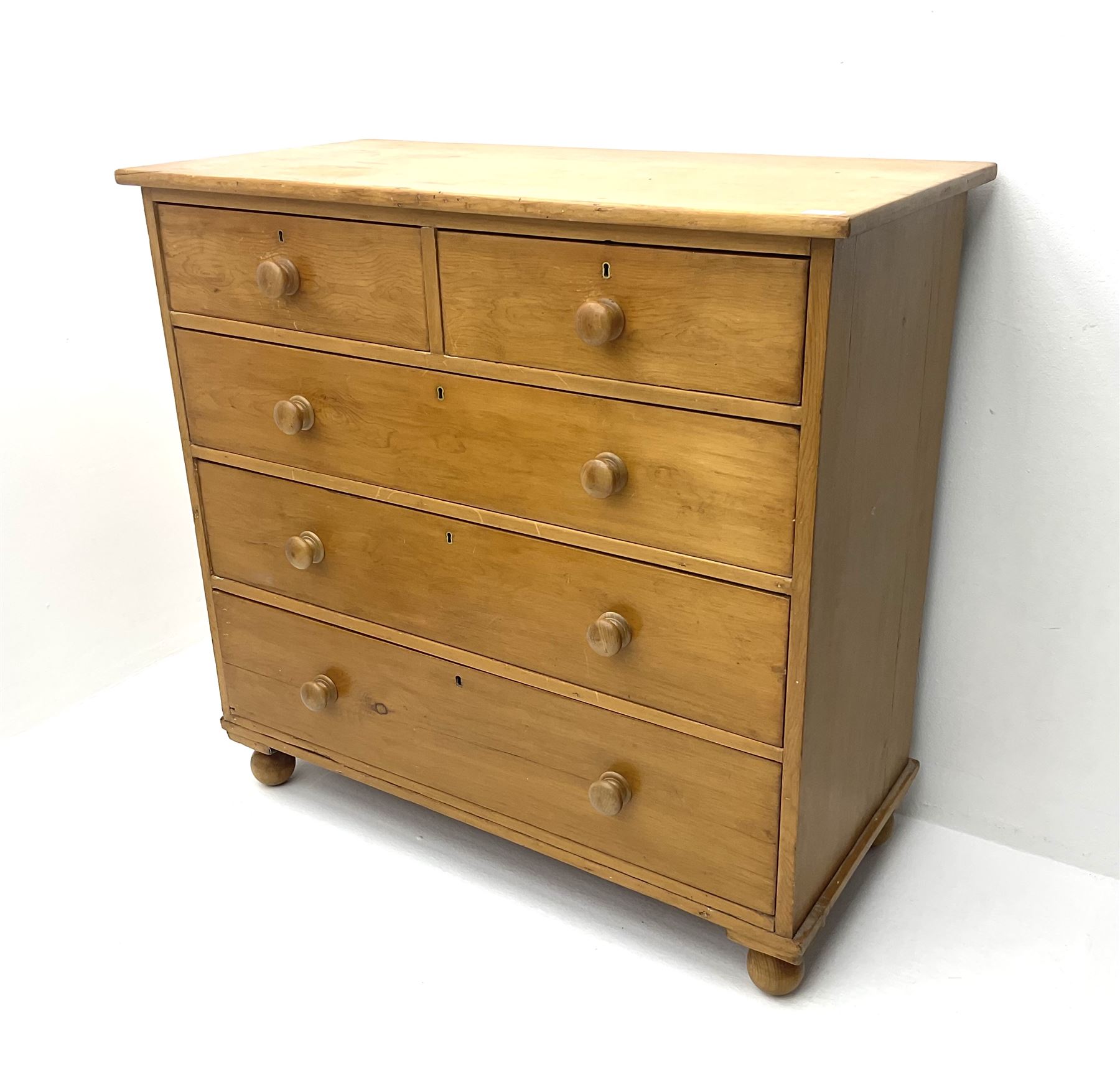 Victorian pine chest - Image 2 of 4