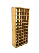 Vintage pine wine rack