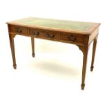 Georgian style yew wood writing desk