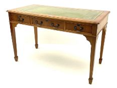 Georgian style yew wood writing desk