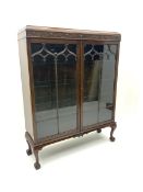 Early 20th century mahogany display cabinet