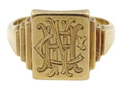 9ct gold signet ring