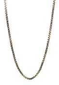 9ct gold box link chain necklace
