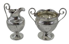 Victorian silver sugar bowl by Henry Bourne