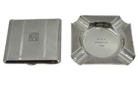 Silver ashtray by Mappin & Webb Ltd