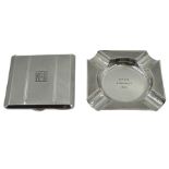 Silver ashtray by Mappin & Webb Ltd