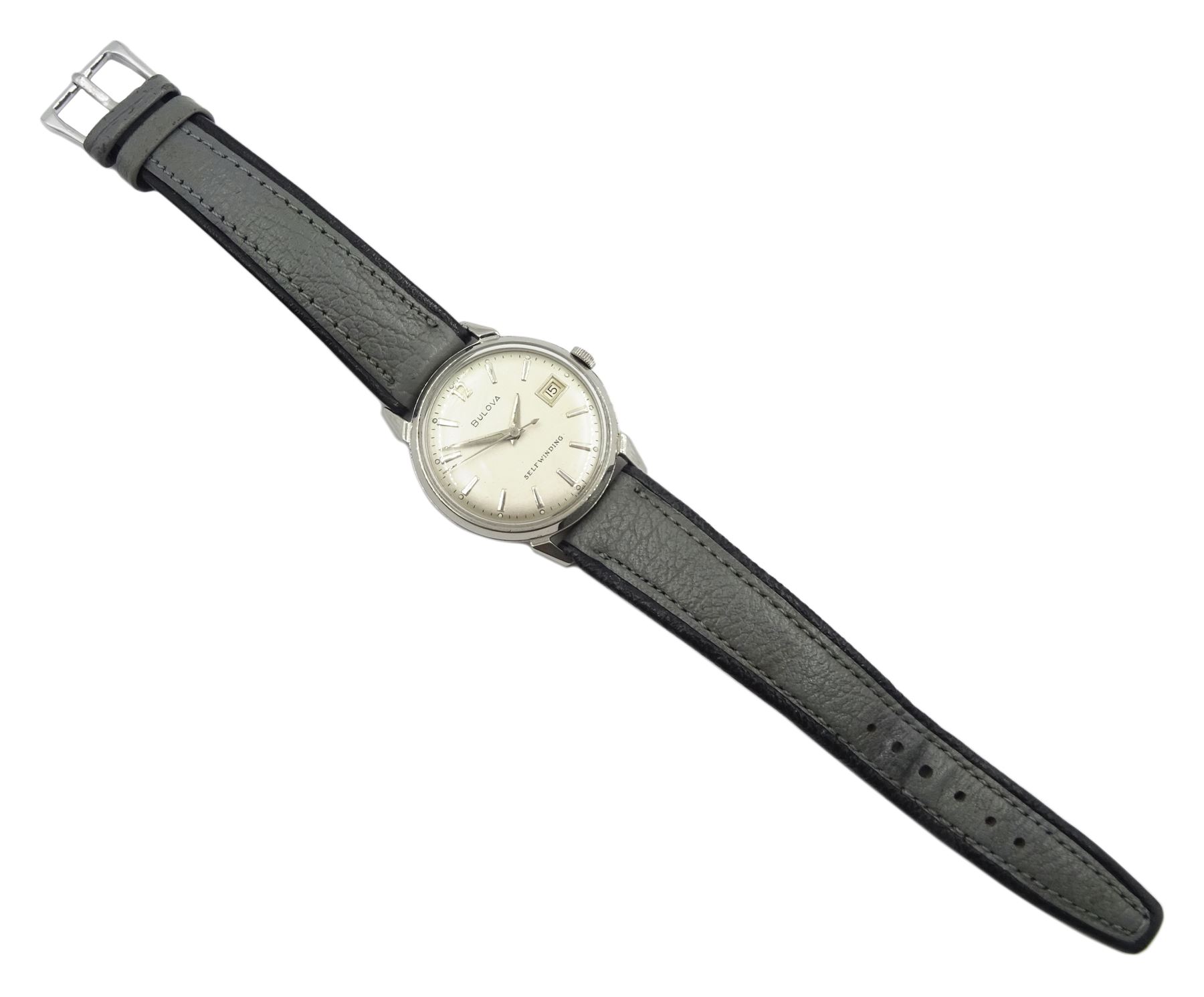 Bulova gentleman's self-winding stainless steel wristwatch - Image 2 of 3