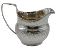 George III silver milk jug by Peter & Ann Bateman