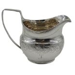 George III silver milk jug by Peter & Ann Bateman