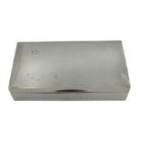 Silver rectangular table cigarette/cigar presentation box