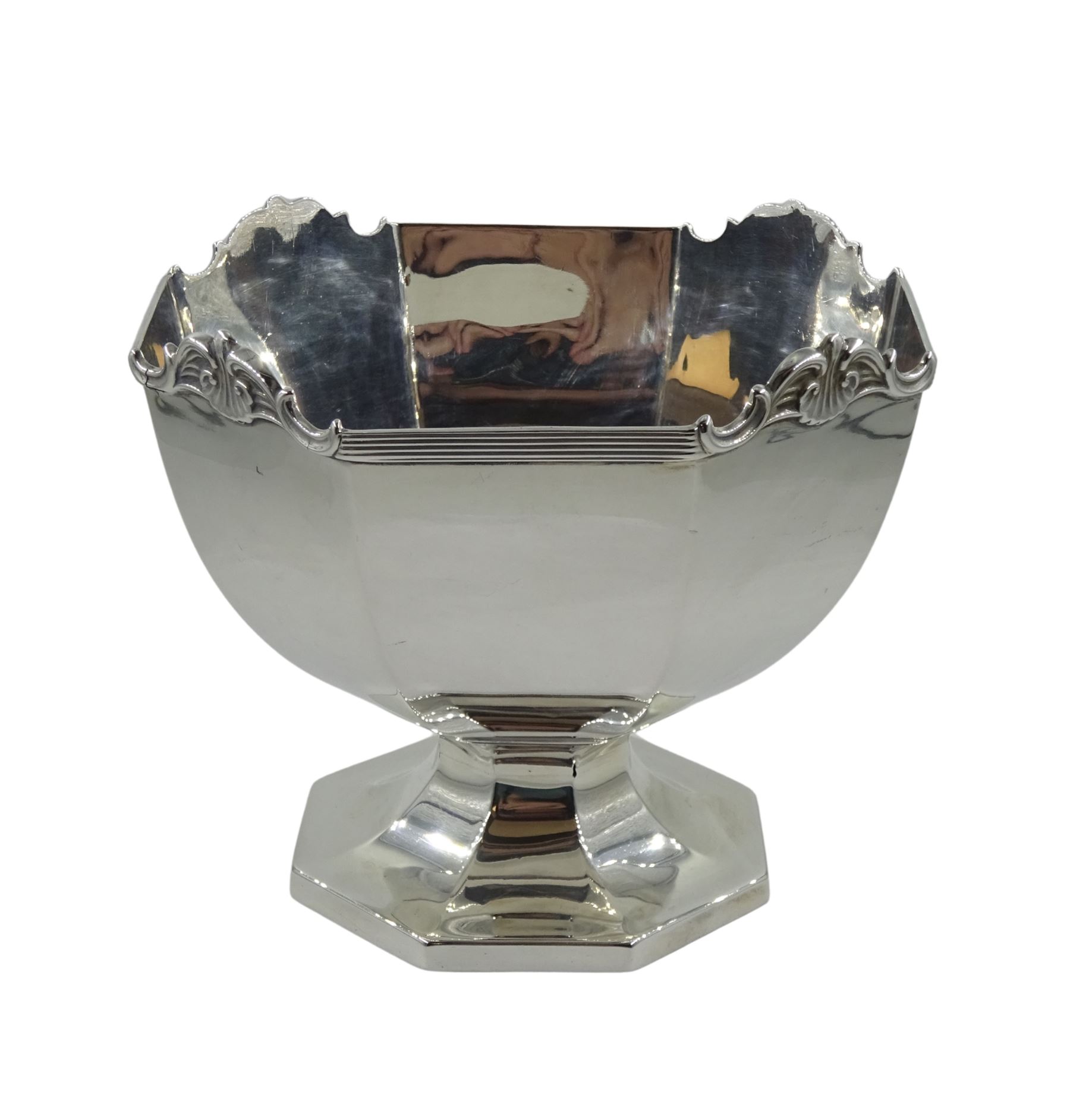 Silver pedestal bowl