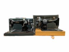 Two Jones sewing machines models D53 and No. 35