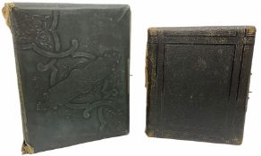 Victorian unstocked embossed leather bound photograph album