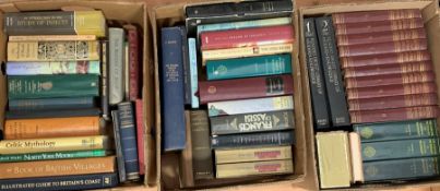 Three boxes of miscellaneous books