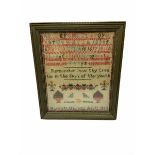 Early Victorian sampler