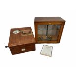 Early 20th century Gledhill-Brook mahogany cased Time Recorder