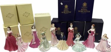 Five Royal Worcester figures