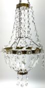 Empire style glass chandelier H50cm