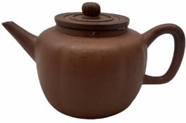 Chinese red terracotta teapot