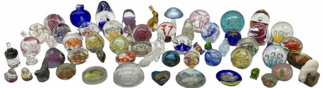 Glass paperweights to include Caithness