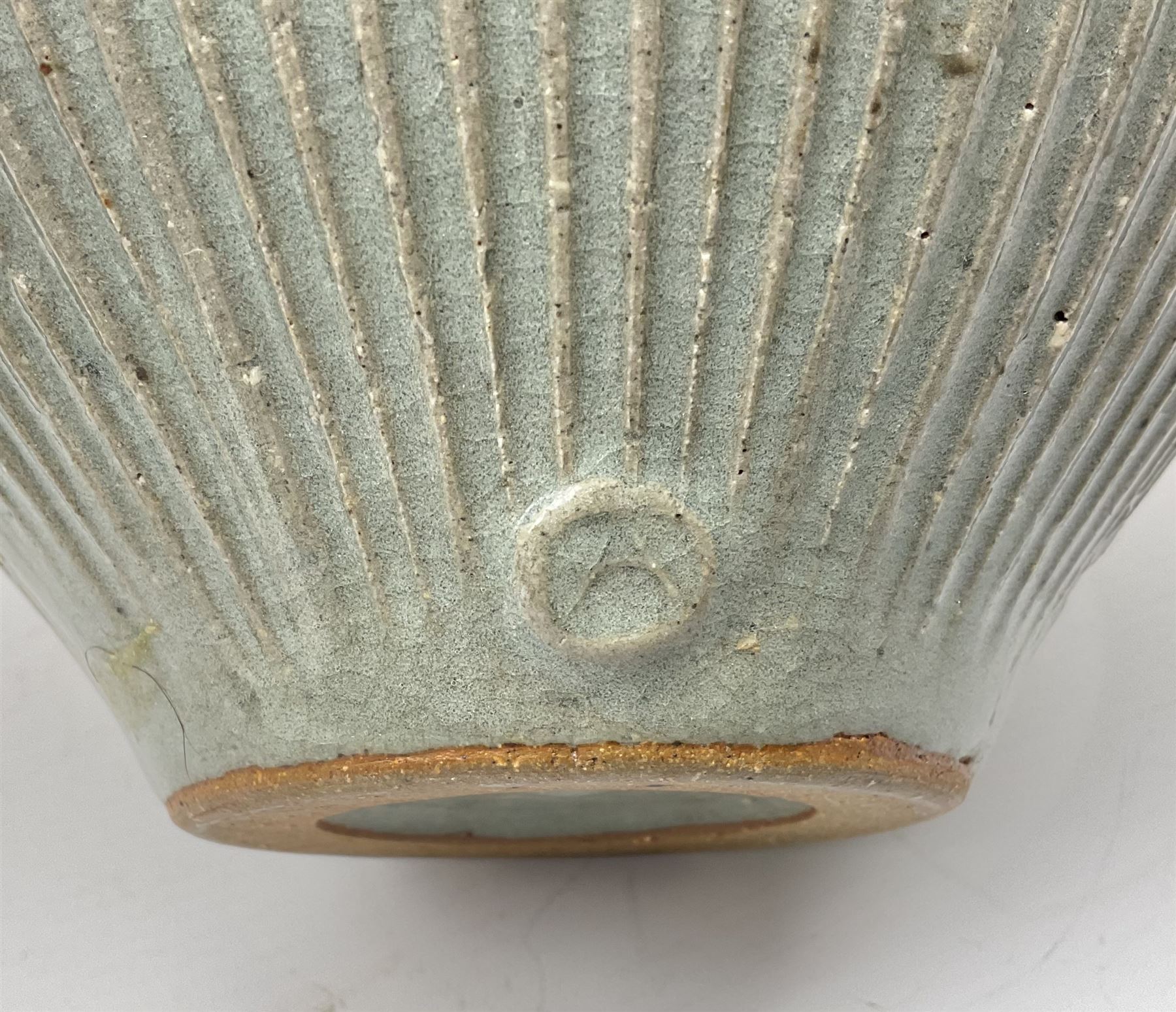 Rectangular studio pottery vase - Image 3 of 5