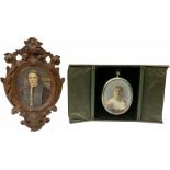 Portrait miniature of oval form H9cm