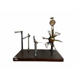 Early 20th century brass & cast metal winding machine James Heal & Co Ltd Halifax