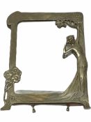 Art Nouveau style mirror in the manner of WMF