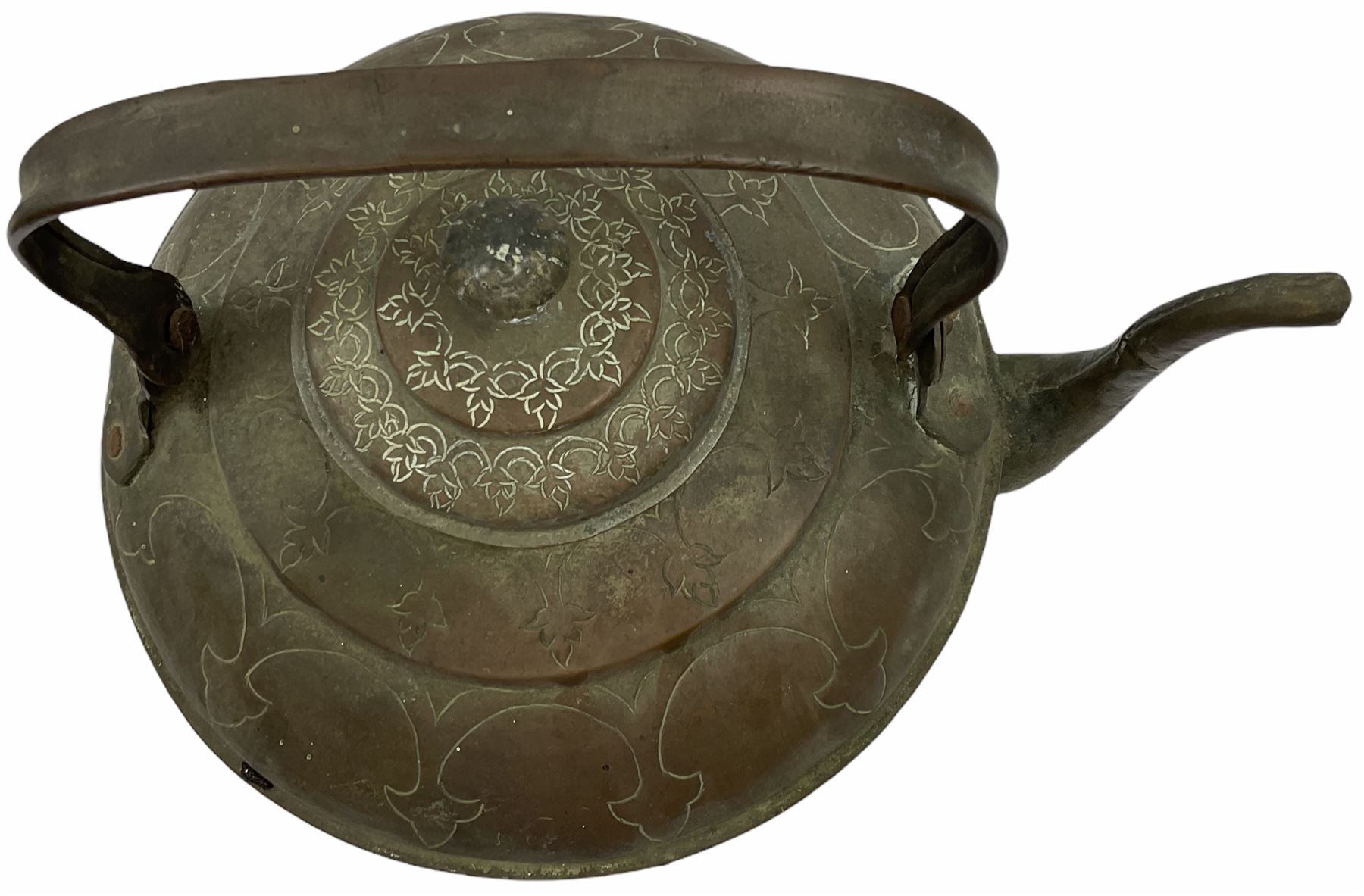 Large Eastern copper alloy kettle - Image 6 of 8