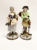 Pair of 19th Century continental figures