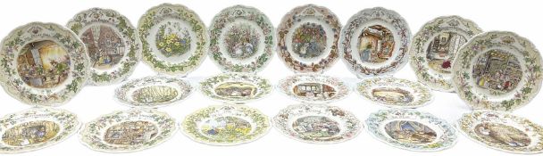 Eighteen Royal Doulton Brambly Hedge decorative plates