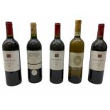 Mixed wine including three bottles of Orobio 2005 Rioja