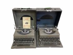 Two Imperial portable typewriters comprising 'The Good Companion' and Model T