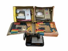 Three Vulcan Child's Electric Sewing Machines: Classic