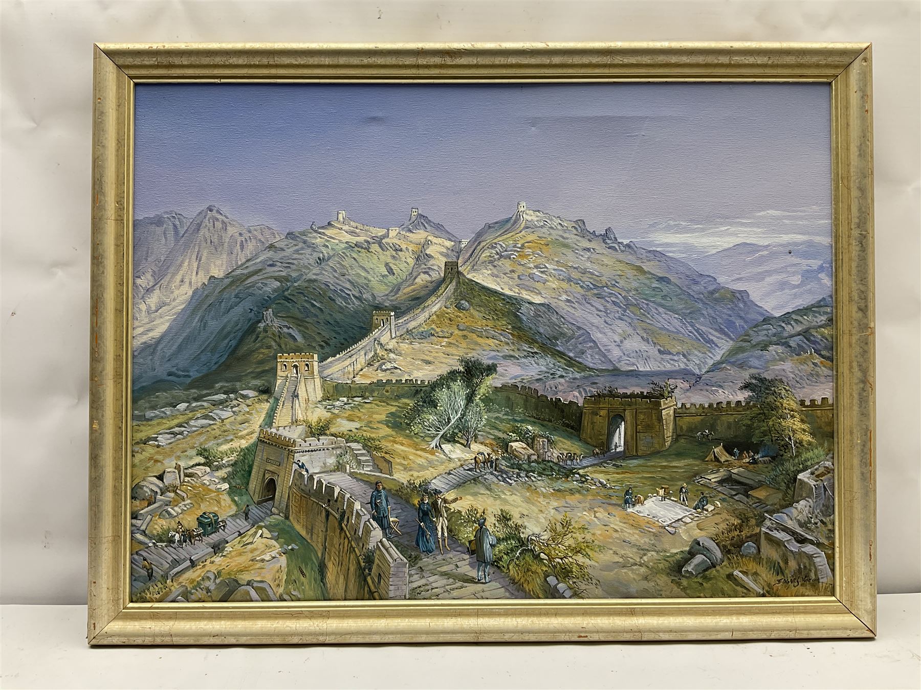 Edgar Santos Nucum (Australian 20th century): The Great Wall of China - Image 3 of 6