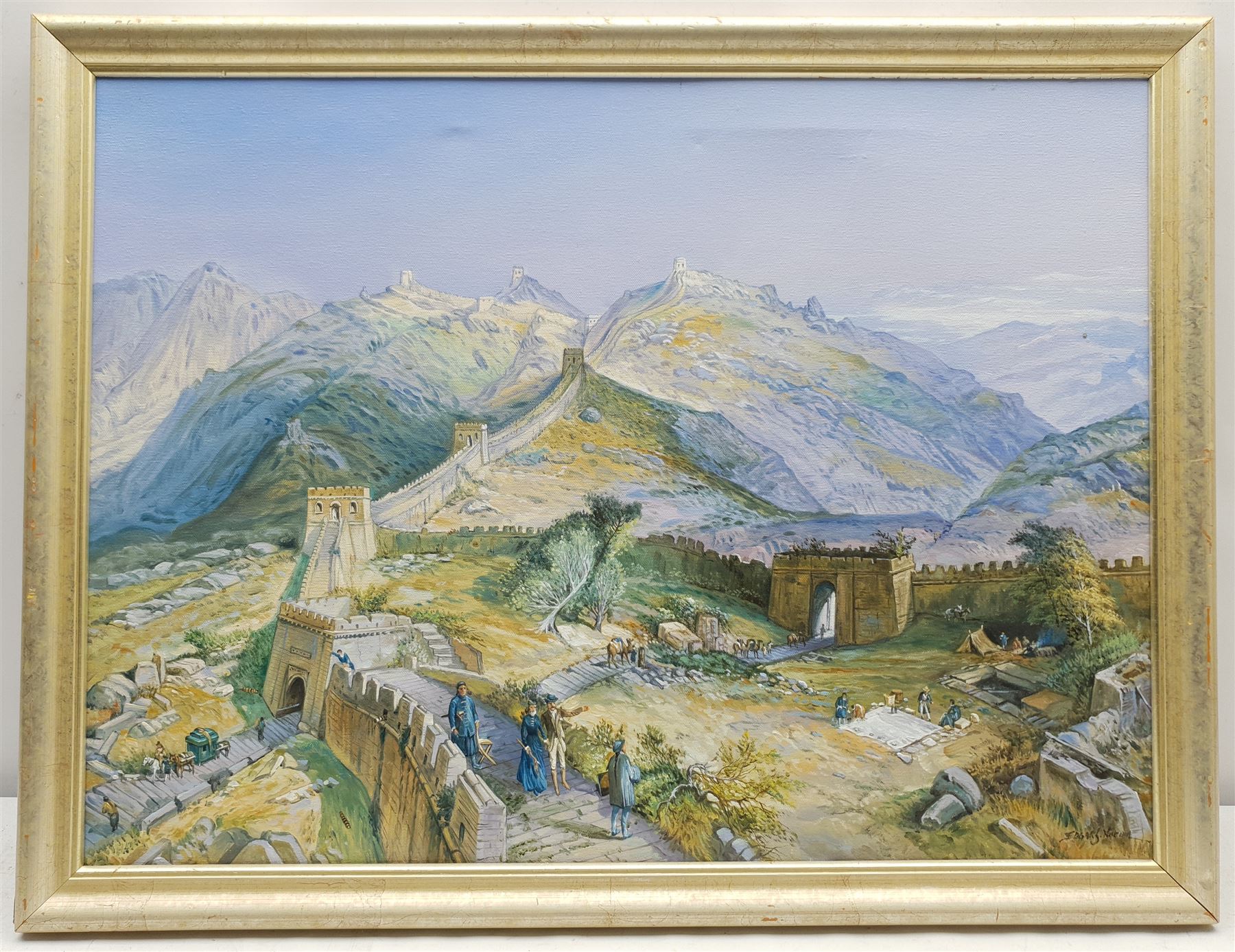 Edgar Santos Nucum (Australian 20th century): The Great Wall of China - Image 5 of 6