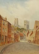 Albert Henry Findley (British 1880-1975): 'Framwellgate Durham'