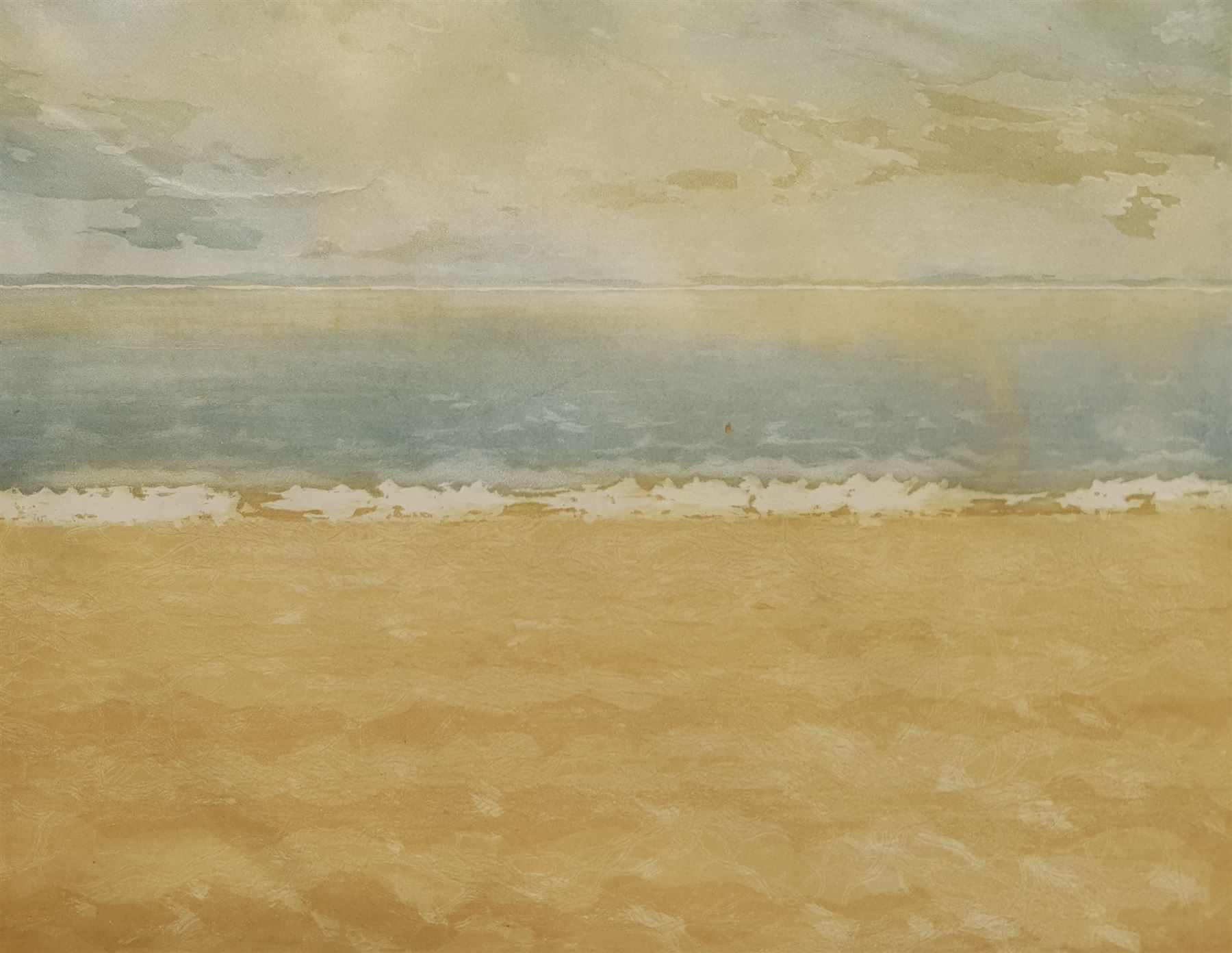 Attrib. Pompeo Mariani (Italian 1857-1927): Waves Breaking on the Shore