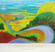 After David Hockney (British 1937-): 'Garrowby Hill'