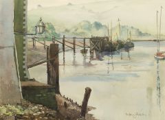 Walter J Roberts FRSA (British 1907-1998): 'Approaching Mist Kircudbright' Scotland